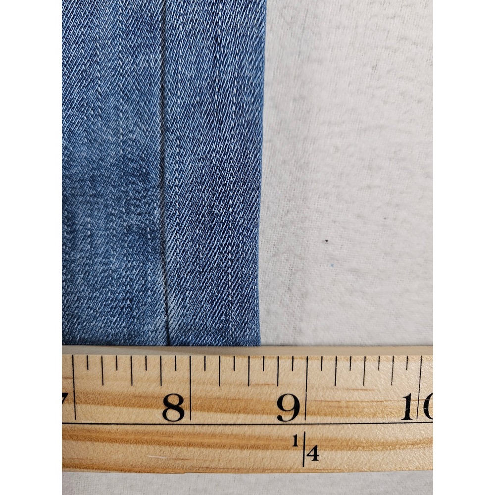 Flamingals Womens High Waisted Wide Leg Jeans Medium Wash Blue Size S 80292 - Picture 2 of 9